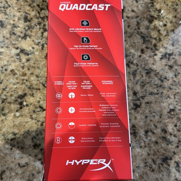 Hyper X Quadcast Microphone HX-MICQC-BK - Picture 2 of 6